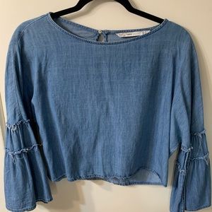 🦋ZARA DENIM CROP TOP🦋